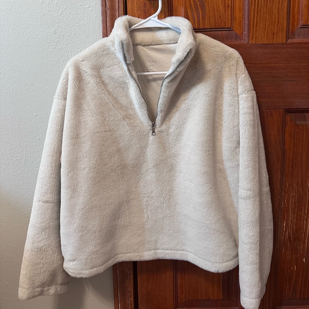 A New Day Cream Fleece Pullover